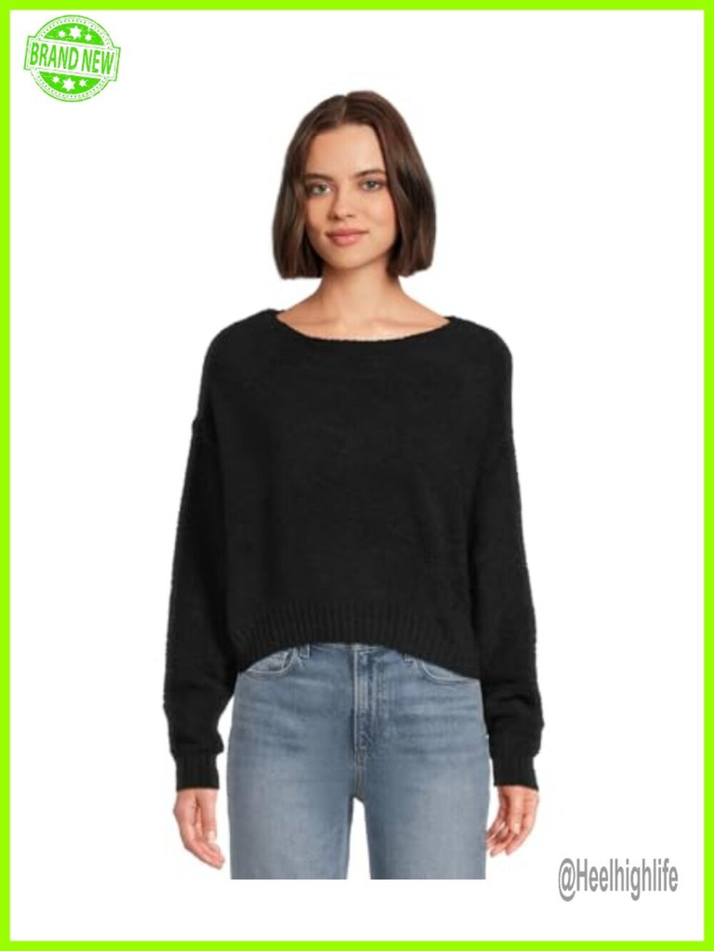 UGG Novalie Slouchy Boat Neck Pullover Sweater Recycled Polyester